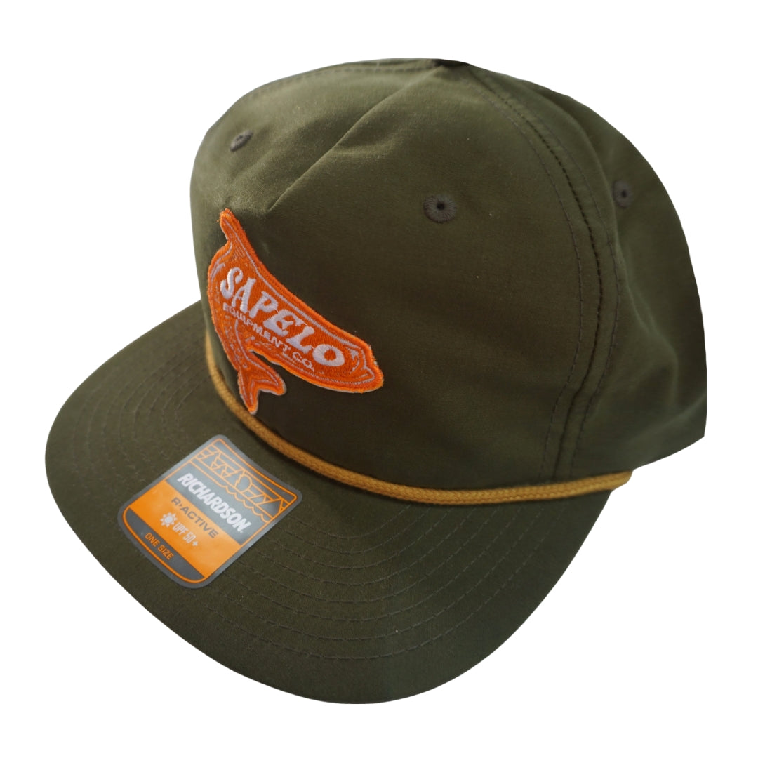 Green UPF Tarpon Rope Snapback