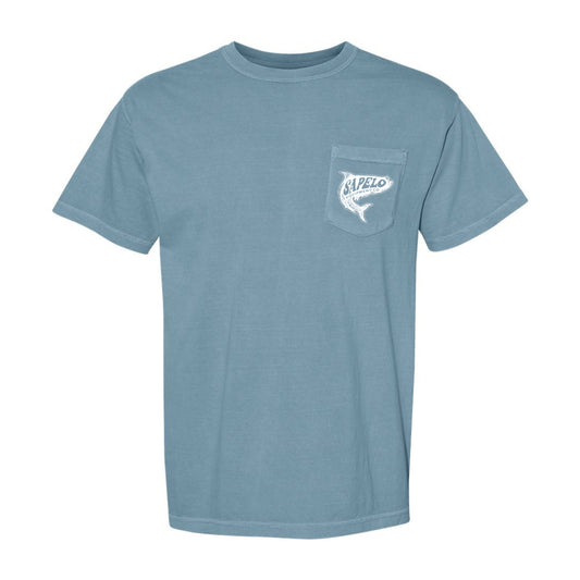 Ice Blue Tarpon Pocket Tee