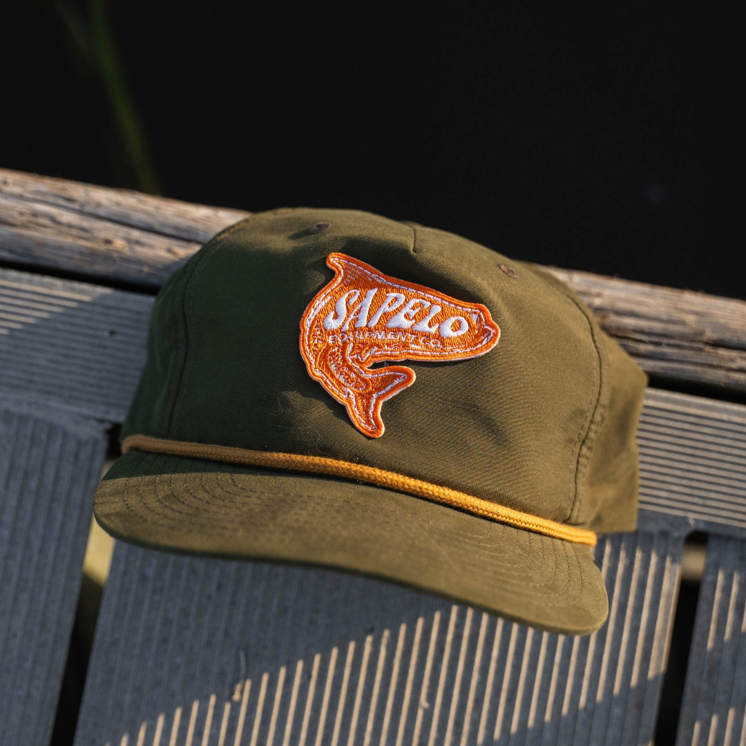 Green UPF Tarpon Rope Snapback