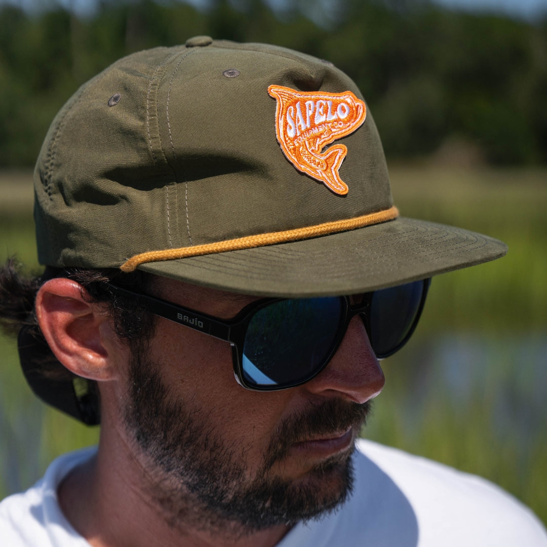 Green UPF Tarpon Rope Snapback