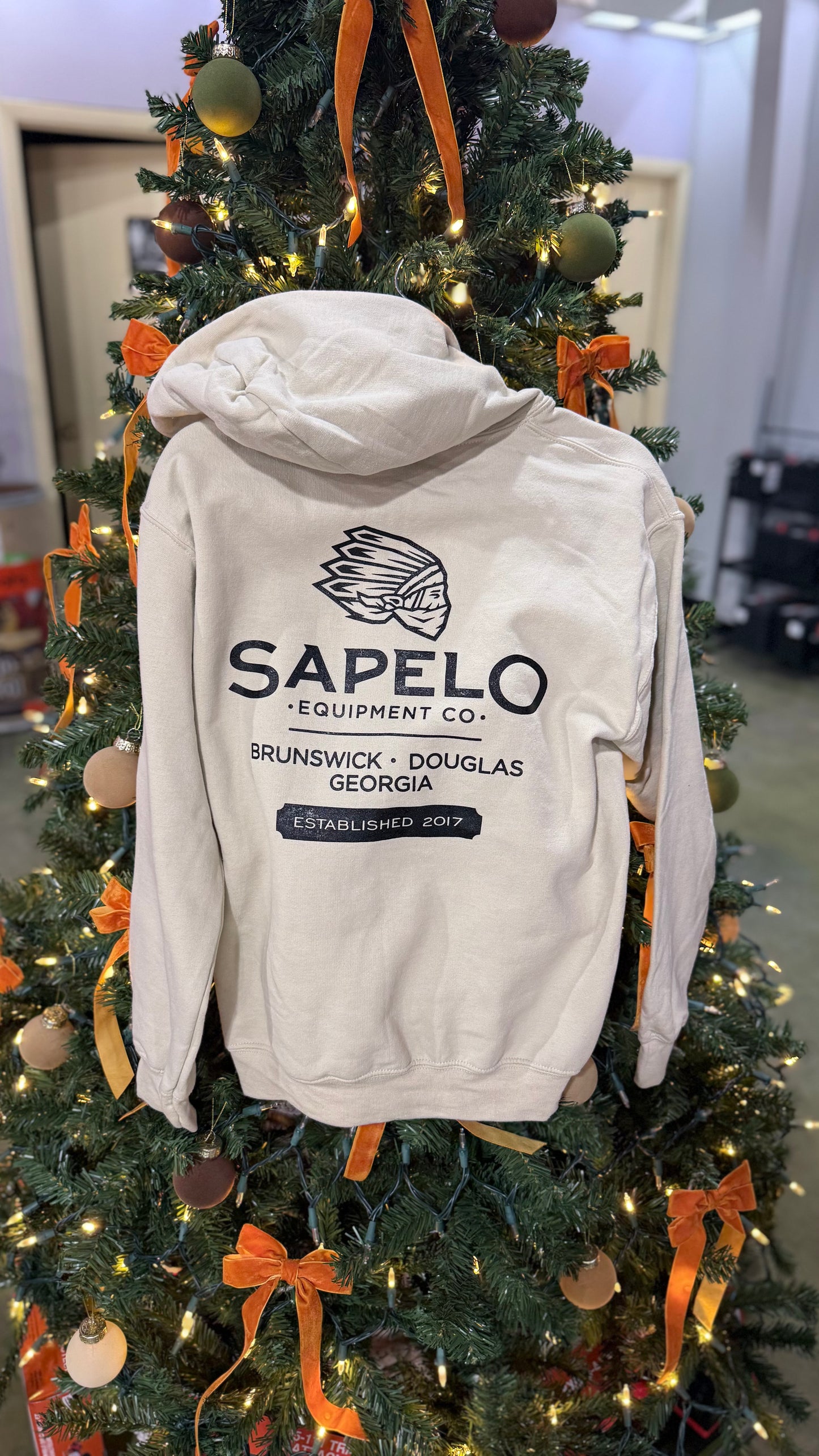 Beige x Black Hoodie