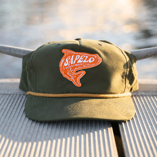 Green UPF Tarpon Rope Snapback