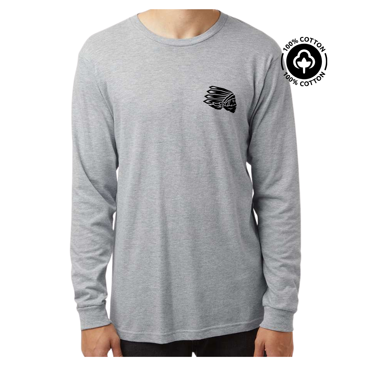 Long Sleeve Tee in Heather Grey