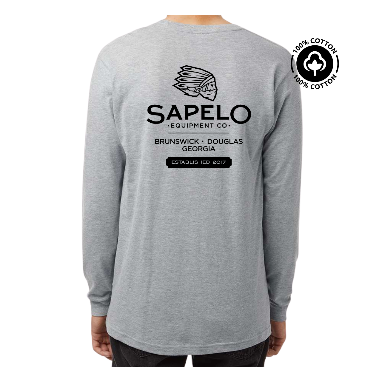Long Sleeve Tee in Heather Grey
