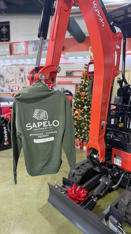 Military Green x White Hoodie