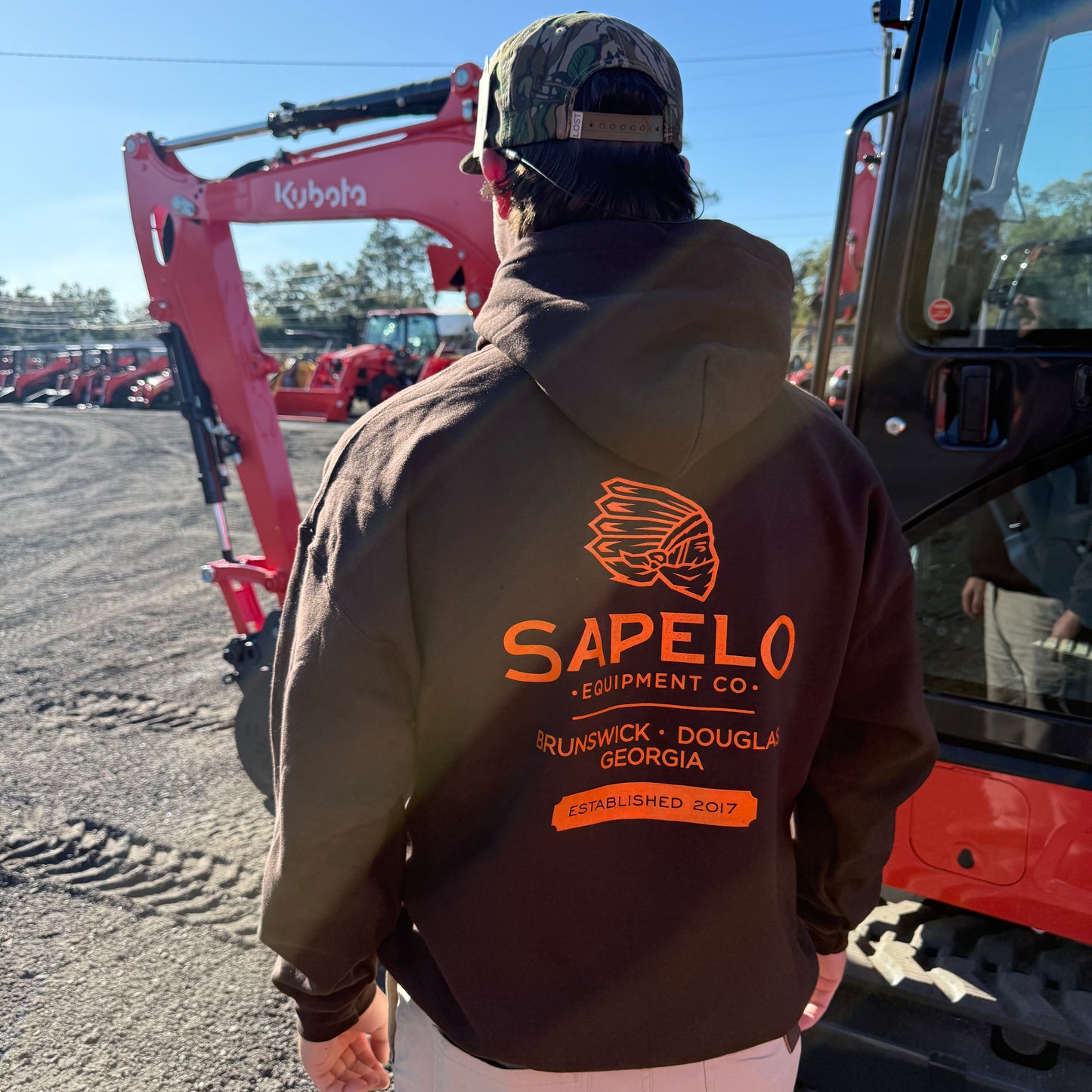 Brown x Orange Hoodie