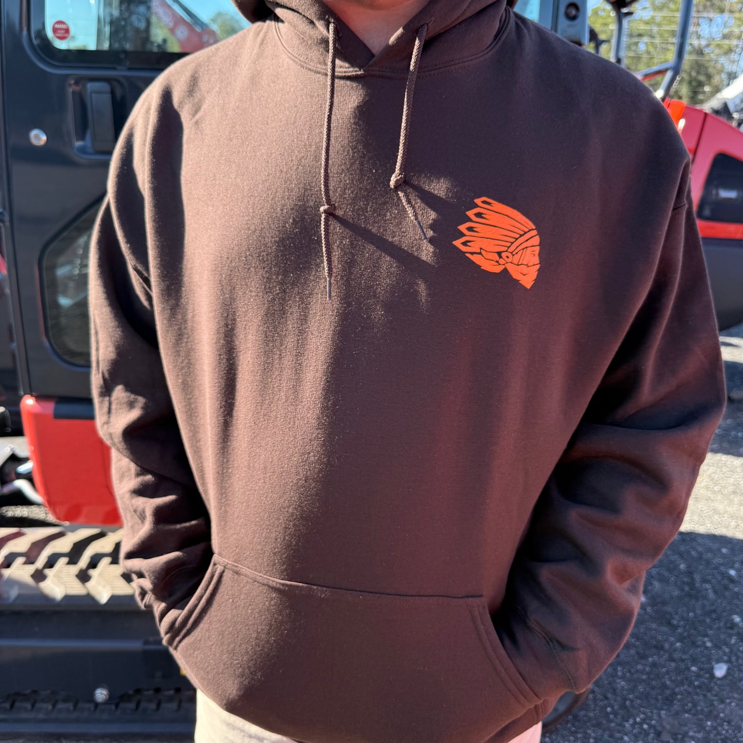 Brown x Orange Hoodie