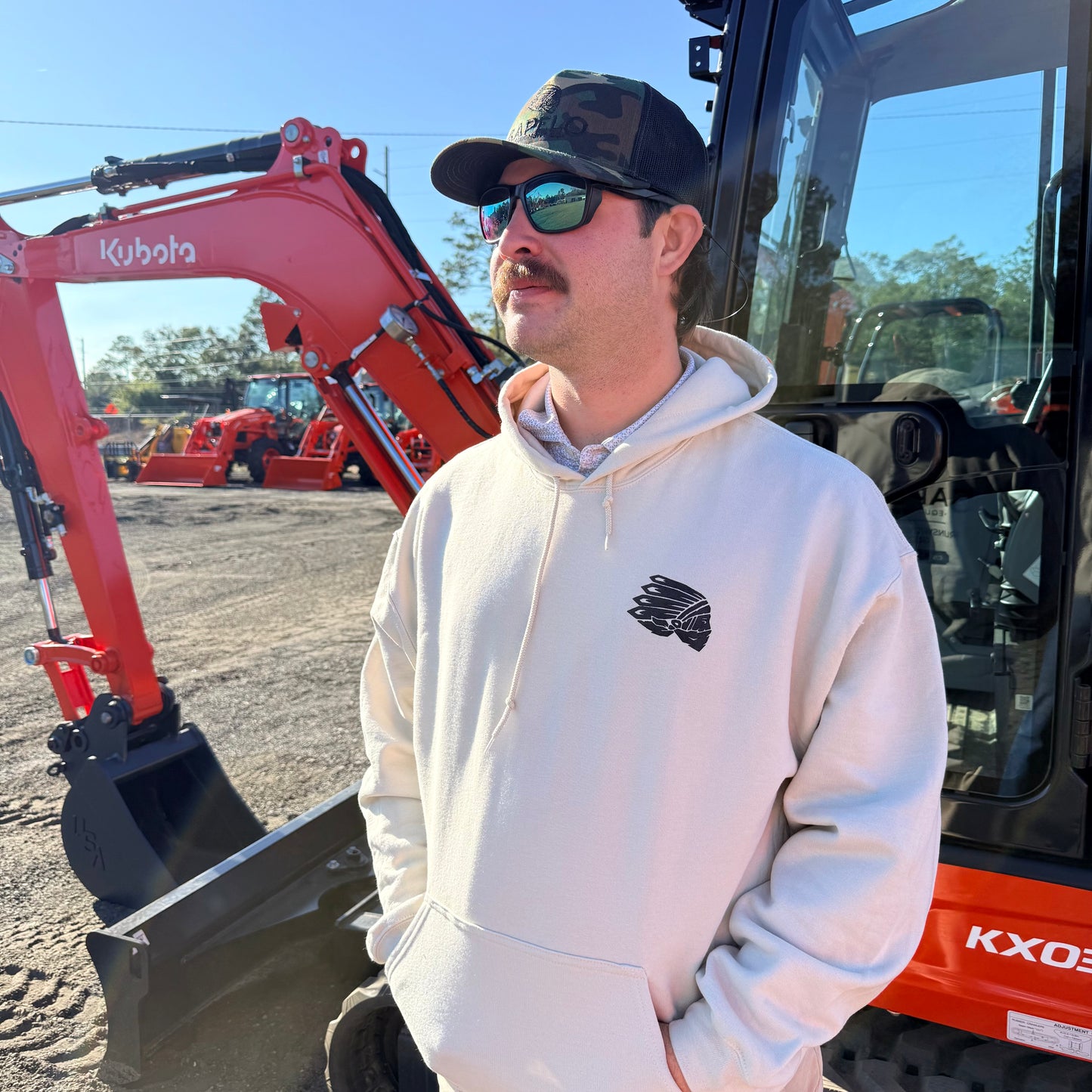 Beige x Black Hoodie