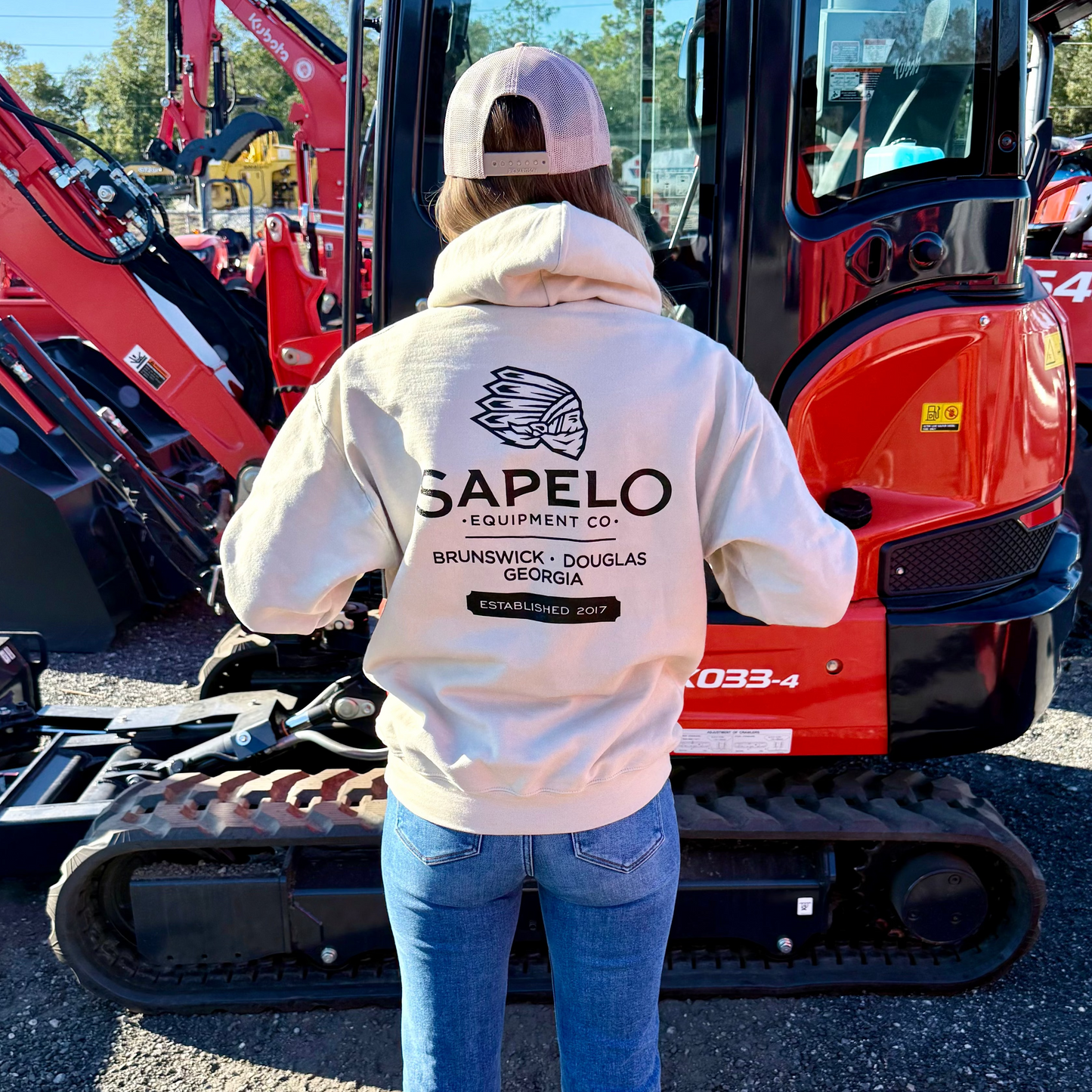 Beige x Black Hoodie